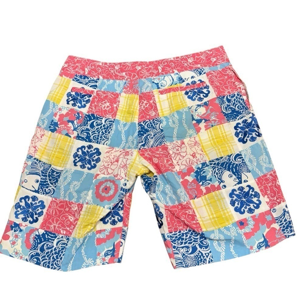 Lilly Pulitzer Patchwork Fish Floral Seersucker B… - image 4